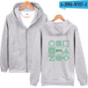 BTS Hoodies Zipper Warm Casual DNA  Sweatshirt  Fashion
