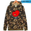 BTS Love Yourself Camouflage Hooded  Sweatshirt