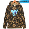 BTS Love Yourself Camouflage Hooded  Sweatshirt