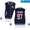 BTS Baseball Jacket  Spring  Long Sleeve Black And White Fashion