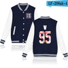 BTS Baseball Jacket  Spring  Long Sleeve Black And White Fashion