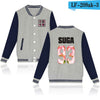 BTS Baseball Jacket  Spring  Long Sleeve Black And White Fashion