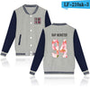 BTS Baseball Jacket  Spring  Long Sleeve Black And White Fashion