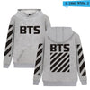 BTS Hoodies Sweatshirts Long Sleeve Black Fashion Pullover