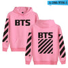 BTS Hoodies Sweatshirts Long Sleeve Black Fashion Pullover