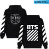 BTS Hoodies Sweatshirts Long Sleeve Black Fashion Pullover