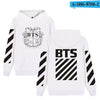 BTS Hoodies Sweatshirts Long Sleeve Black Fashion Pullover