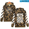 BTS Hoodies Sweatshirts Long Sleeve Black Fashion Pullover