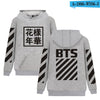 BTS Hoodies Sweatshirts Long Sleeve Black Fashion Pullover