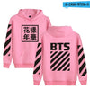 BTS Hoodies Sweatshirts Long Sleeve Black Fashion Pullover