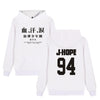BTS  Long Sleeve Sweatshirt Printed Tracksuit