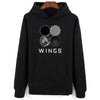 BTS Long Sleeve  Hoodies Sweatshirts Set Black Fashion