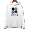 BTS Long Sleeve  Hoodies Sweatshirts Set Black Fashion