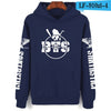 BTS Long Sleeve  Hoodies Sweatshirts Set Black Fashion