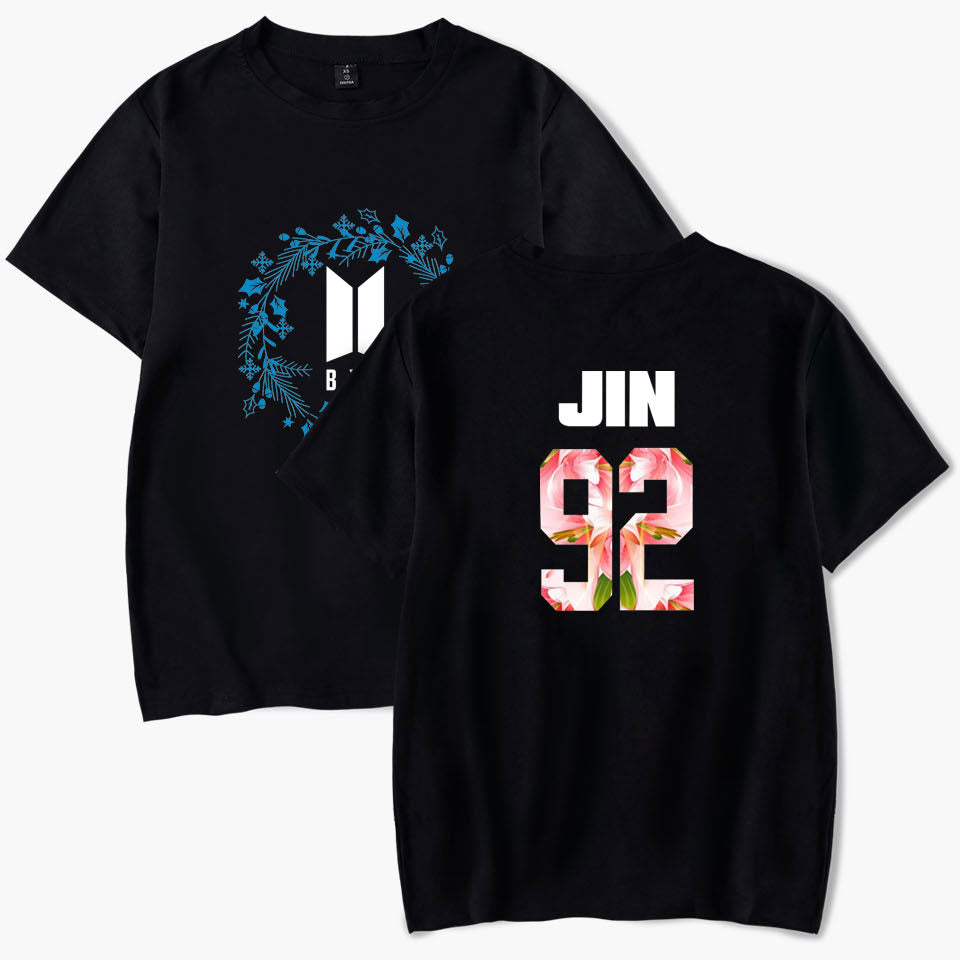 BTS T-shirt Fashion Casual Cotton Fans Hip Hop Tshirt Clothes