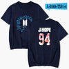BTS T-shirt Fashion Casual Cotton Fans Hip Hop Tshirt Clothes