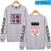 BTS Kpop Capless Hoodies And Sweatshirt For Couples Fashion Hip Hop Korea Popular Bangtan Long Hoodies Women Casual Fans Clothes