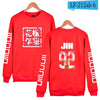 BTS Kpop Capless Hoodies And Sweatshirt For Couples Fashion Hip Hop Korea Popular Bangtan Long Hoodies Women Casual Fans Clothes
