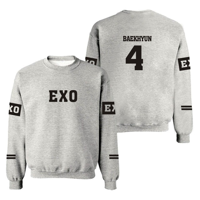 EXO Capless Sweatshirt Fashion Hoodie