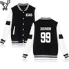 EXO Baseball Jacket Hoodies Women Winter Korean Popular Pop Fashion