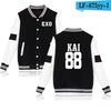 EXO Baseball Jacket Hoodies Women Winter Korean Popular Pop Fashion
