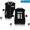EXO Baseball Jacket Hoodies Women Winter Korean Popular Pop Fashion