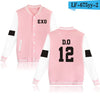 EXO Baseball Jacket Hoodies Women Winter Korean Popular Pop Fashion