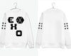 EXO Casual Moleton Feminino Print Tracksuits Sweatshirts