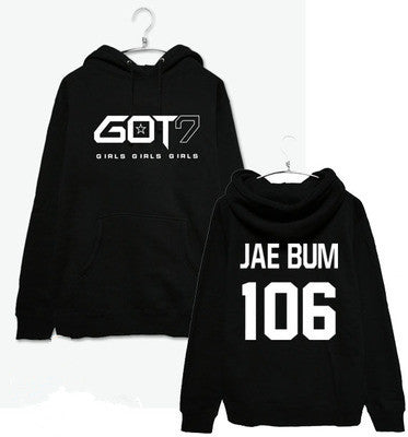 GOT7 Women Hoodies Clothing Pullovers Fashion Baseball J