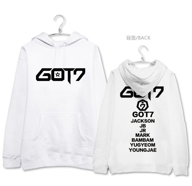 GOT7  all member names printing hoodies jackson mark bambam