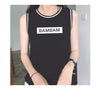 Got7 fly around the same threaded sleeves collarless T-shirt