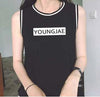 Got7 fly around the same threaded sleeves collarless T-shirt