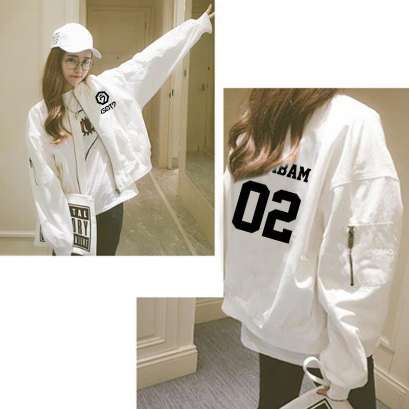GOT7 Jacket Casual Baseball Suit Women