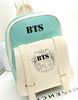 BTS PU Backpack Mochila Bag  Student  Schoolbag