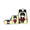 3 Pcs/set BTS Girls School Bags Cute BTS 3D Printing Backpack Fashion Cartoon