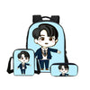 3 Pcs/set BTS Girls School Bags Cute BTS 3D Printing Backpack Fashion Cartoon