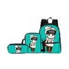 3 Pcs/set BTS Girls School Bags Cute BTS 3D Printing Backpack Fashion Cartoon