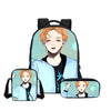 3 Pcs/set BTS Girls School Bags Cute BTS 3D Printing Backpack Fashion Cartoon