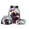 3 Pcs/set BTS Girls School Bags Cute BTS 3D Printing Backpack Fashion Cartoon