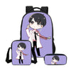 3 Pcs/set BTS Girls School Bags Cute BTS 3D Printing Backpack Fashion Cartoon