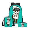 3 Pcs/set BTS Girls School Bags Cute BTS 3D Printing Backpack Fashion Cartoon