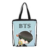 BTS Printing Messenger Bags Crossbody Bookbag for Girls Cartoon Shoulder Bag Travel Satchel