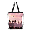 BTS Printing Messenger Bags Crossbody Bookbag for Girls Cartoon Shoulder Bag Travel Satchel