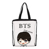 BTS Printing Messenger Bags Crossbody Bookbag for Girls Cartoon Shoulder Bag Travel Satchel
