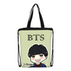 BTS Printing Messenger Bags Crossbody Bookbag for Girls Cartoon Shoulder Bag Travel Satchel