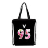 BTS Printing Messenger Bags Crossbody Bookbag for Girls Cartoon Shoulder Bag Travel Satchel