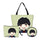 BTS 3pcs /Set  Handbags Canvas Bookbag Girls BTS Printing Shoulder Bags Makeup Case Change Purse Fashion
