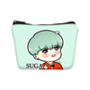 BTS 3pcs /Set  Handbags Canvas Bookbag Girls BTS Printing Shoulder Bags Makeup Case Change Purse Fashion
