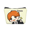 BTS 3pcs /Set  Handbags Canvas Bookbag Girls BTS Printing Shoulder Bags Makeup Case Change Purse Fashion