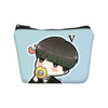 BTS 3pcs /Set  Handbags Canvas Bookbag Girls BTS Printing Shoulder Bags Makeup Case Change Purse Fashion